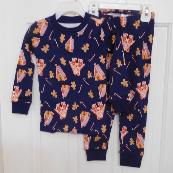 NWT 2pc Janie and Jack Gingerbread House Man Pajamas sz 18-24 Months - Picture 1 of 1